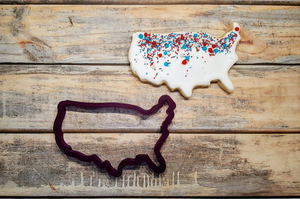 America the Beautiful United States USA Cookie Cutter and Fondant Cutter and Clay Cutter