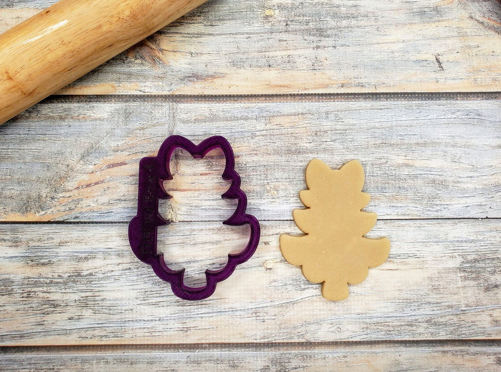 Christmas Tree with Bow Cookie Cutter and Fondant Cutter and Clay Cutter