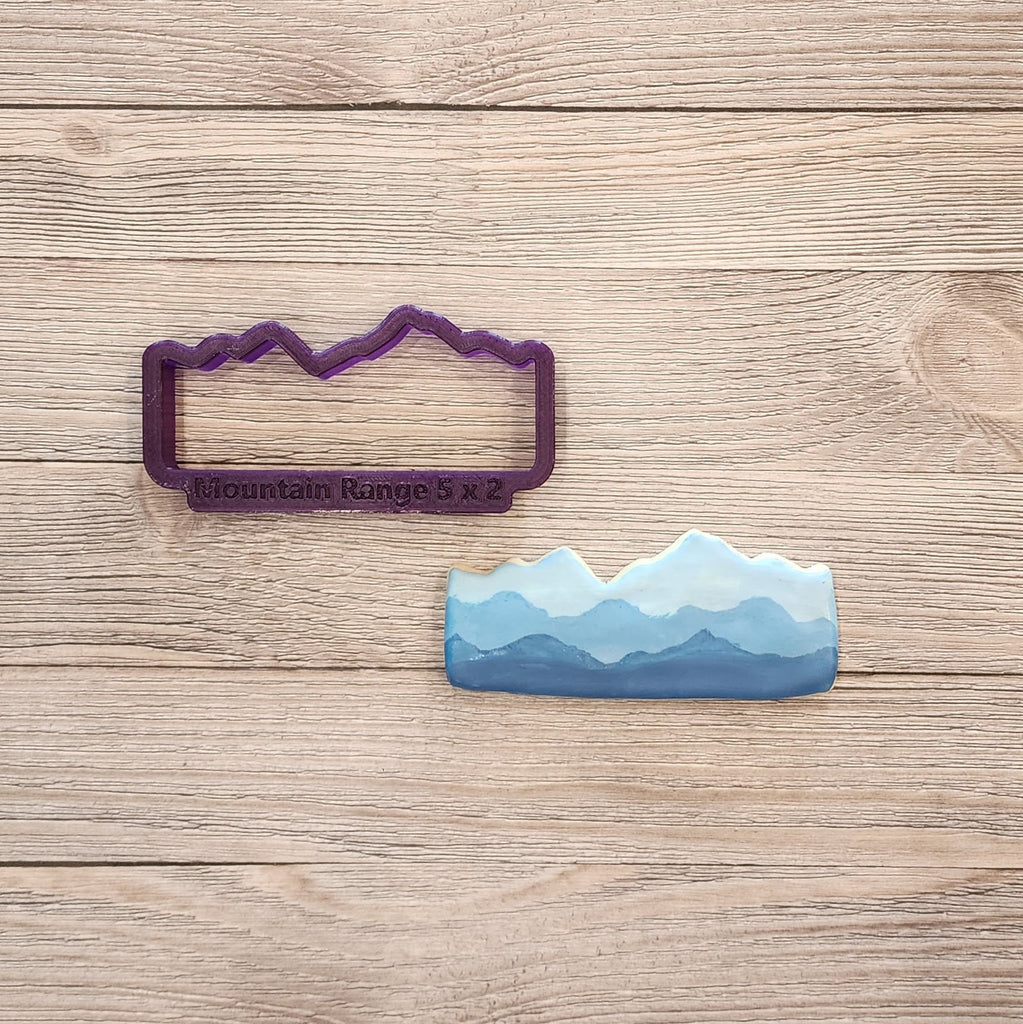 Mountain Range Cookie Cutter and Fondant Cutter and Clay Cutter
