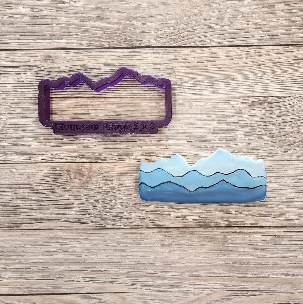 Mountain Range Cookie Cutter and Fondant Cutter and Clay Cutter