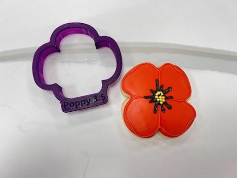 Poppy Flower Cookie Cutter – Bobbi's Cutters