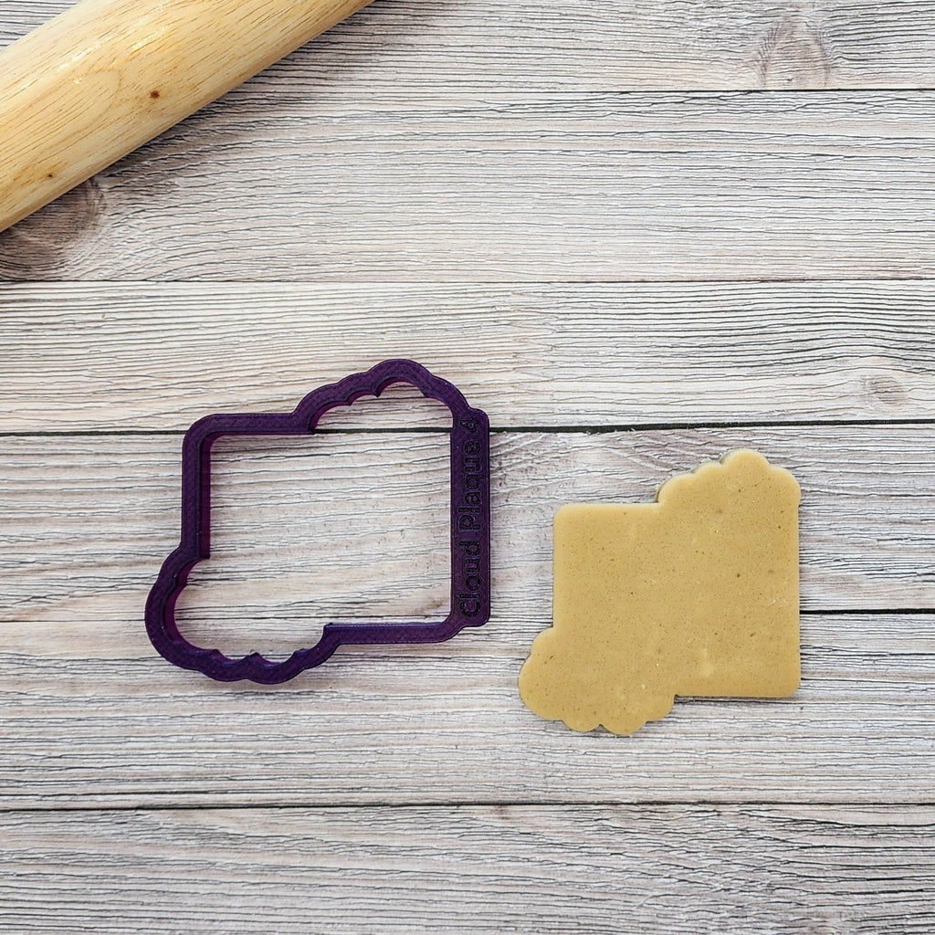 Cloud Plaque Cookie Cutter