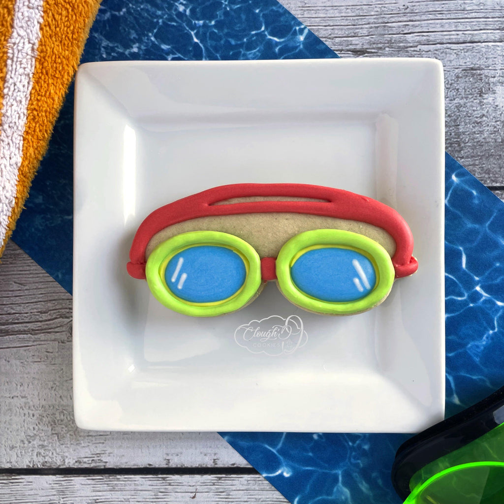 Swim Goggles Cookie Cutter by Clough'd 9 Cookies