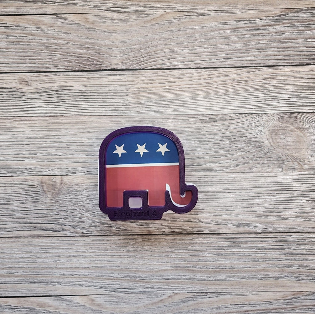 Republican Elephant and Democratic Donkey Cookie Cutters