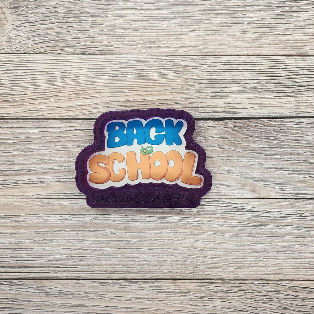 Back to School Bubble Letters Cookie Cutter