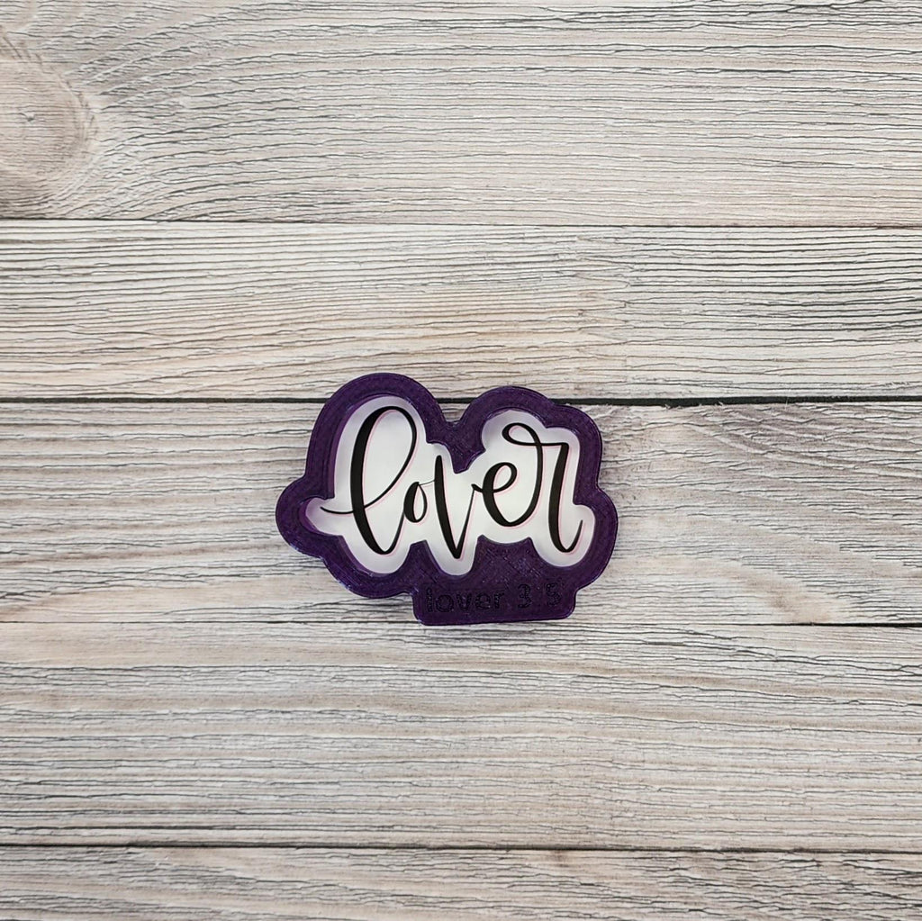 Lover Hand Lettered Cookie Cutter