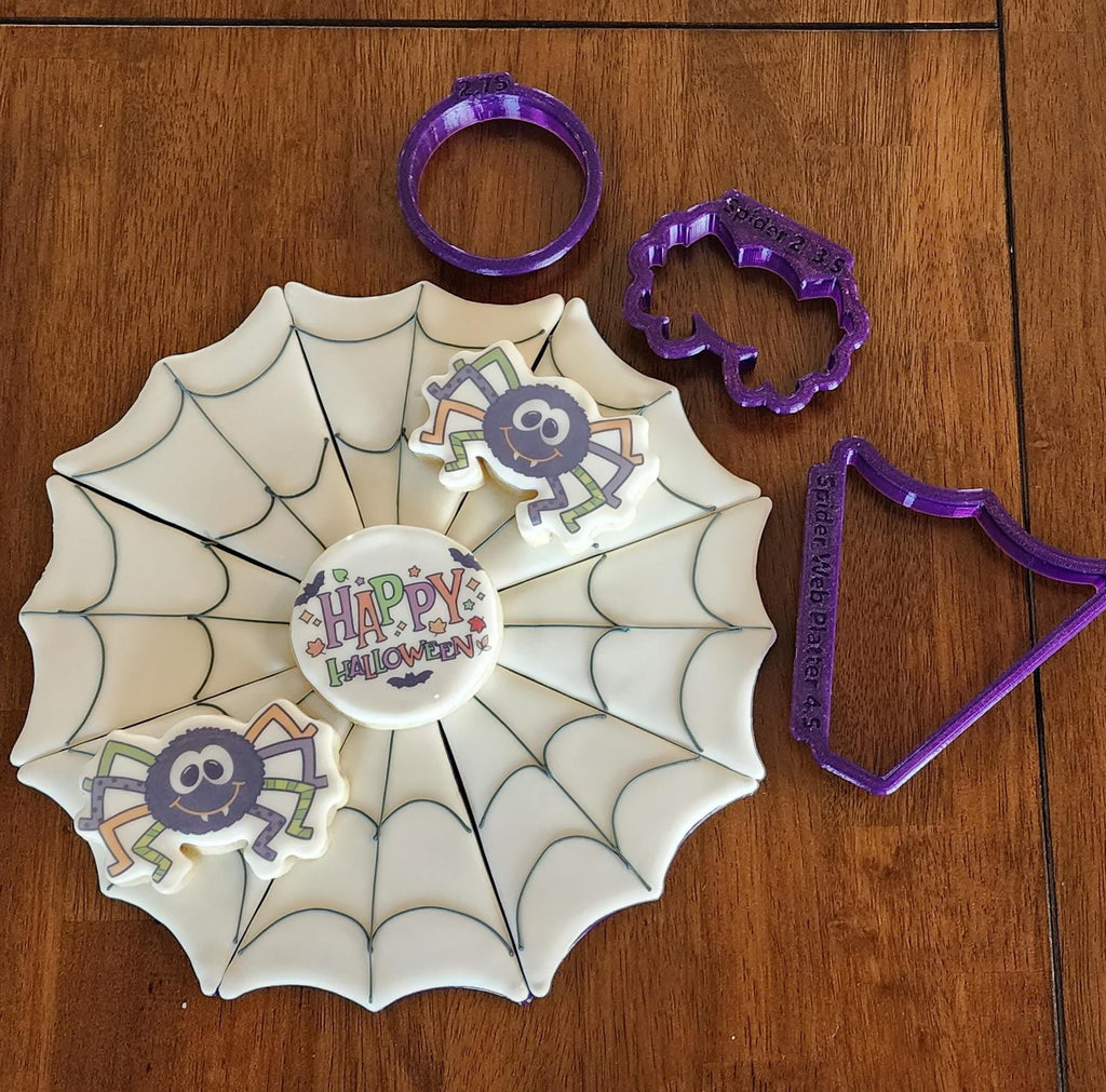 Spider Web Platter Cookie Cutter Set