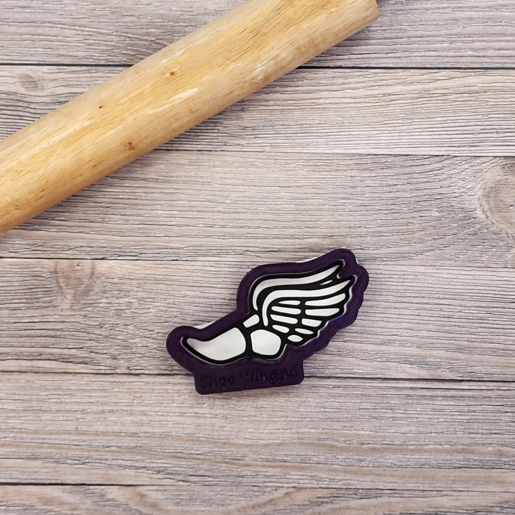 Cross Country Shoe with Wings Cookie Cutter