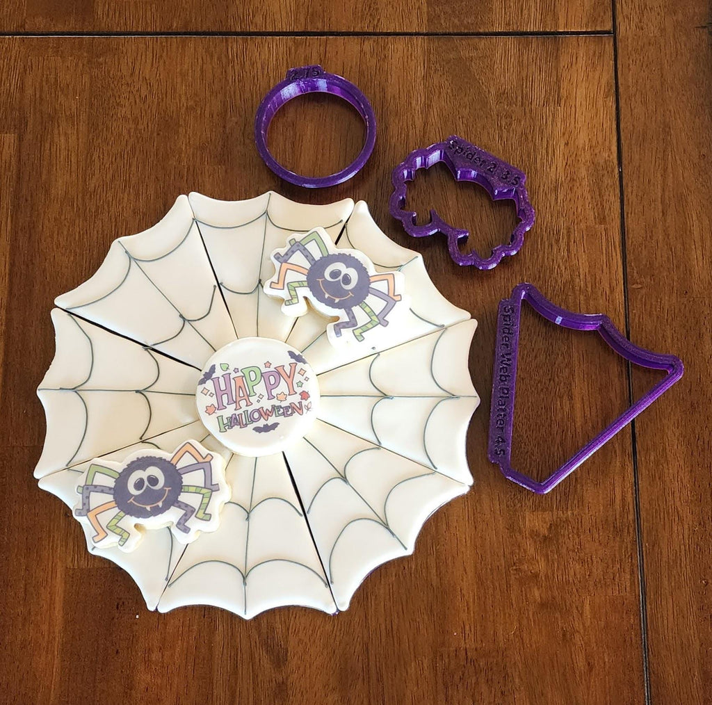 Spider Web Platter Cookie Cutter Set