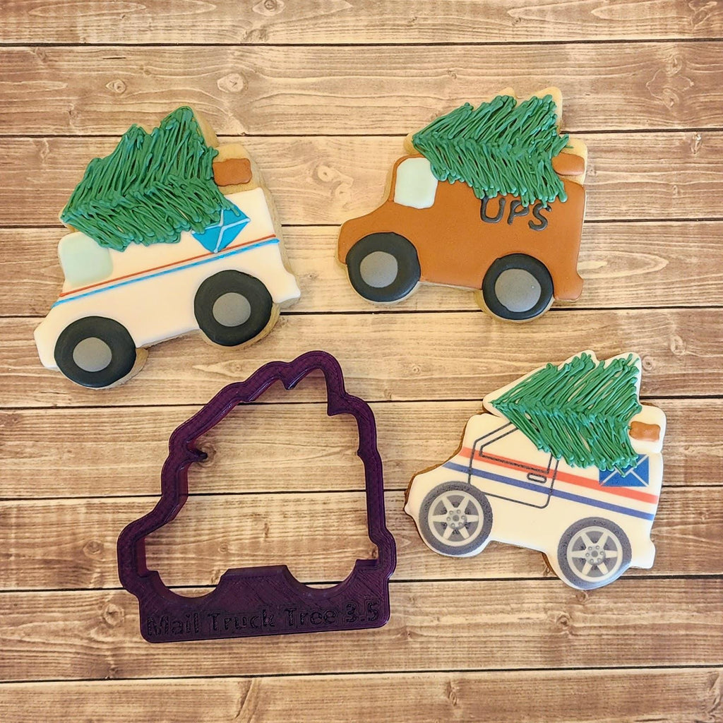 Mail Truck with Christmas Tree or Food Truck Cookie Cutter