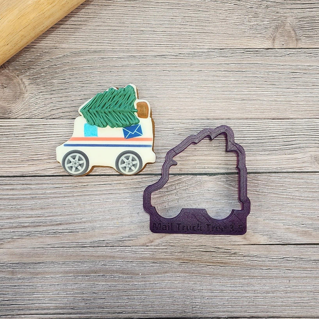 Mail Truck with Christmas Tree or Food Truck Cookie Cutter