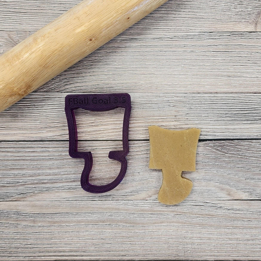 Goal Post with Football Cookie Cutter