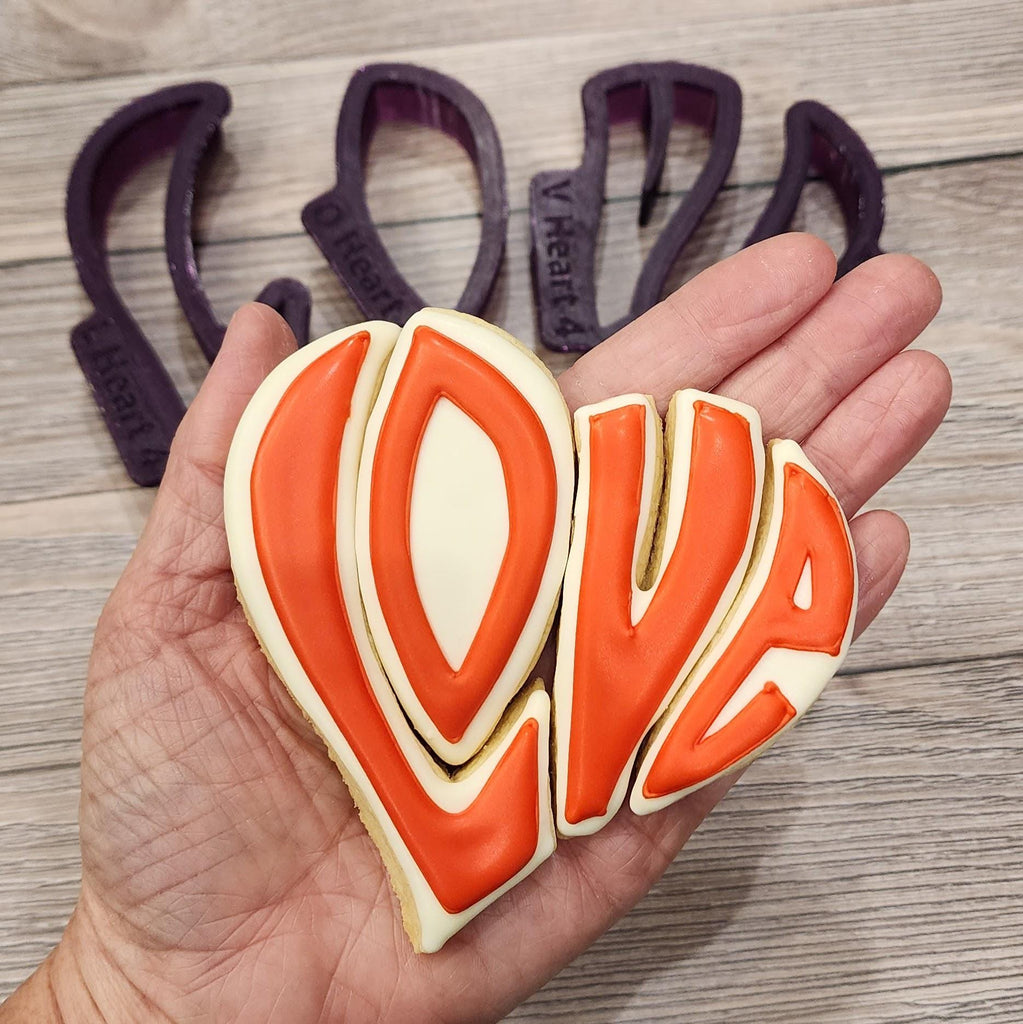 Love Letters in a Heart Shape Cookie Cutters