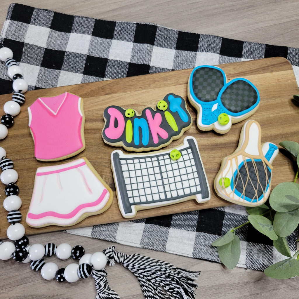 Set of 6 Pickleball Themed Cookie Cutters