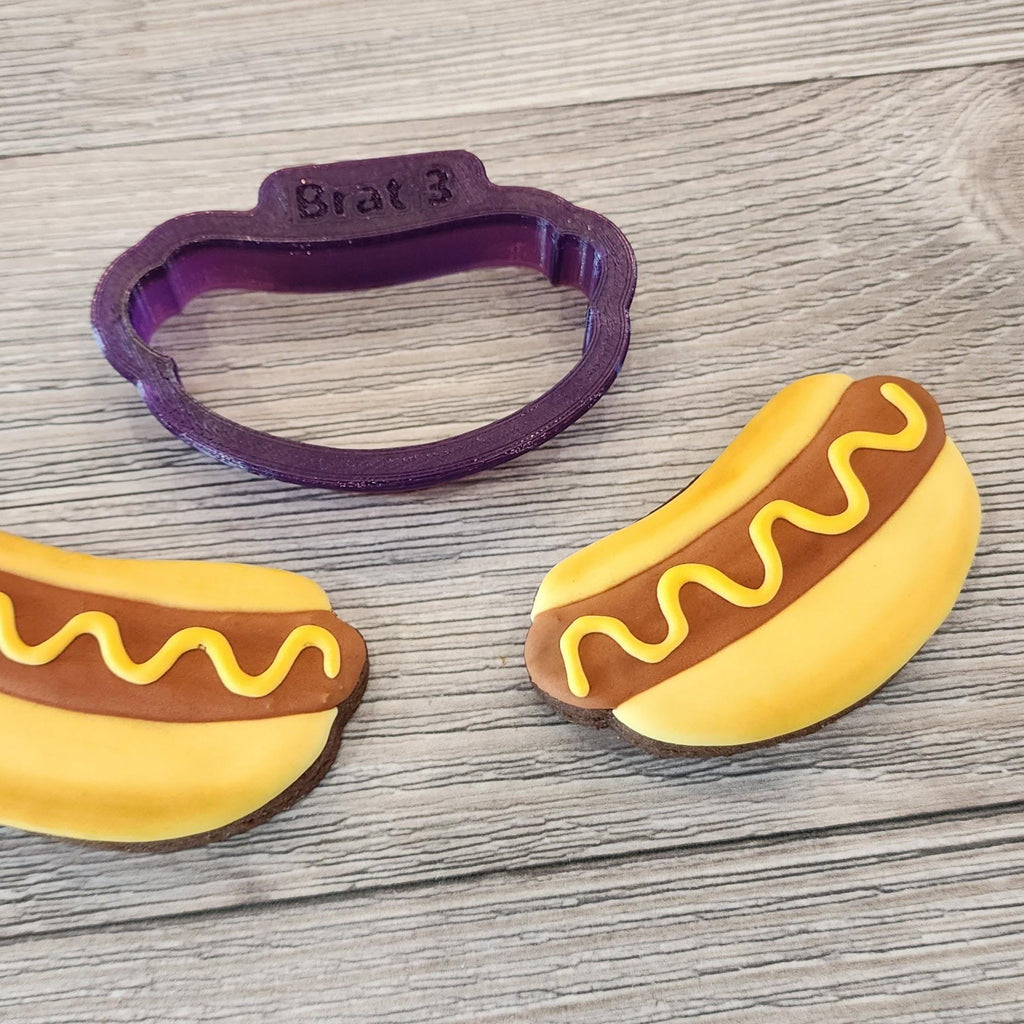 Brat or Hot Dog Cookie Cutter