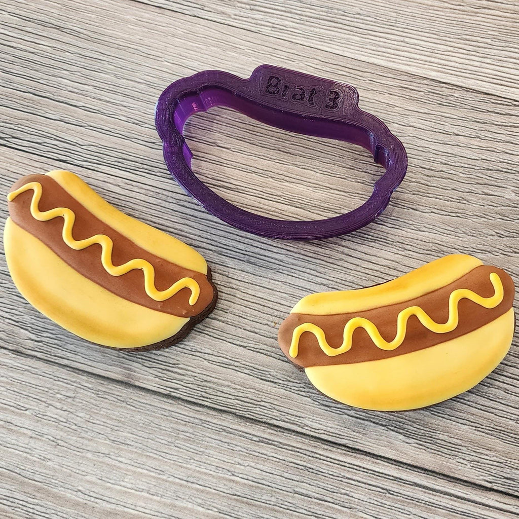 Brat or Hot Dog Cookie Cutter