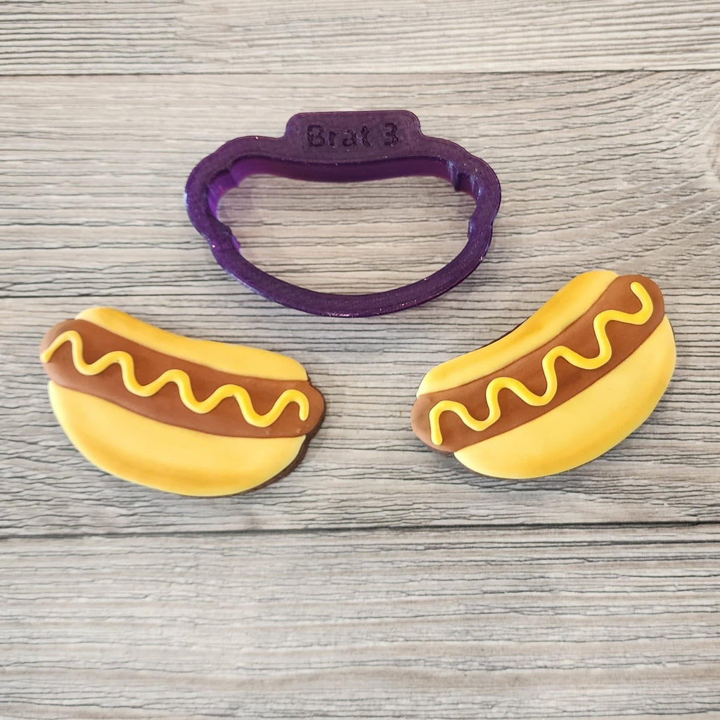 Brat or Hot Dog Cookie Cutter