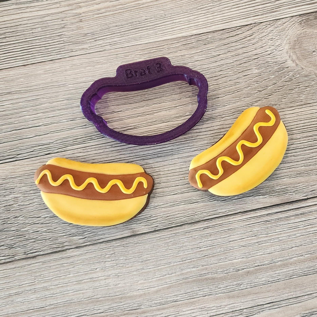 Brat or Hot Dog Cookie Cutter