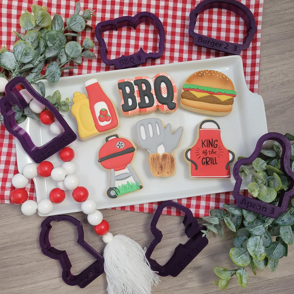 BBQ Cookie Cutter by Clough'd 9 Cookies
