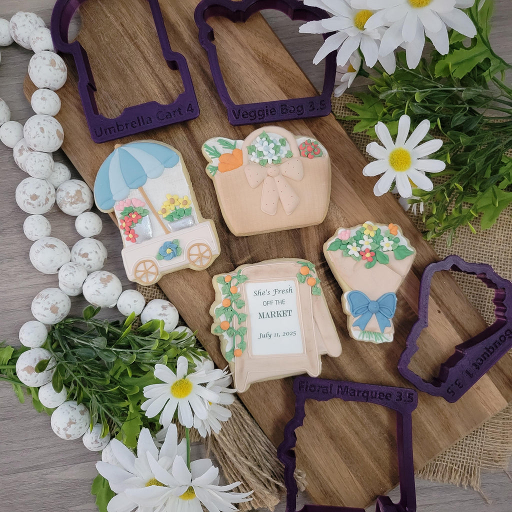 Umbrella Cart Cookie Cutter