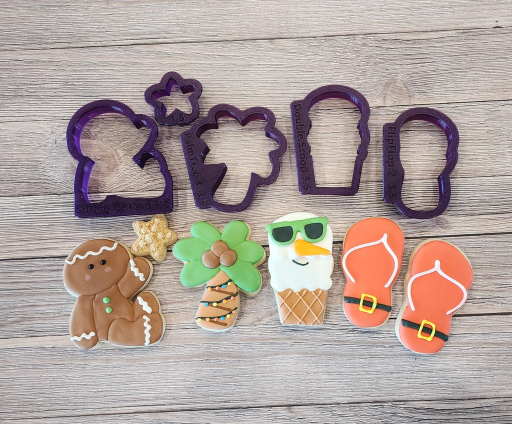 Bobbi's Christmas in July set of 5 Cookie Cutters