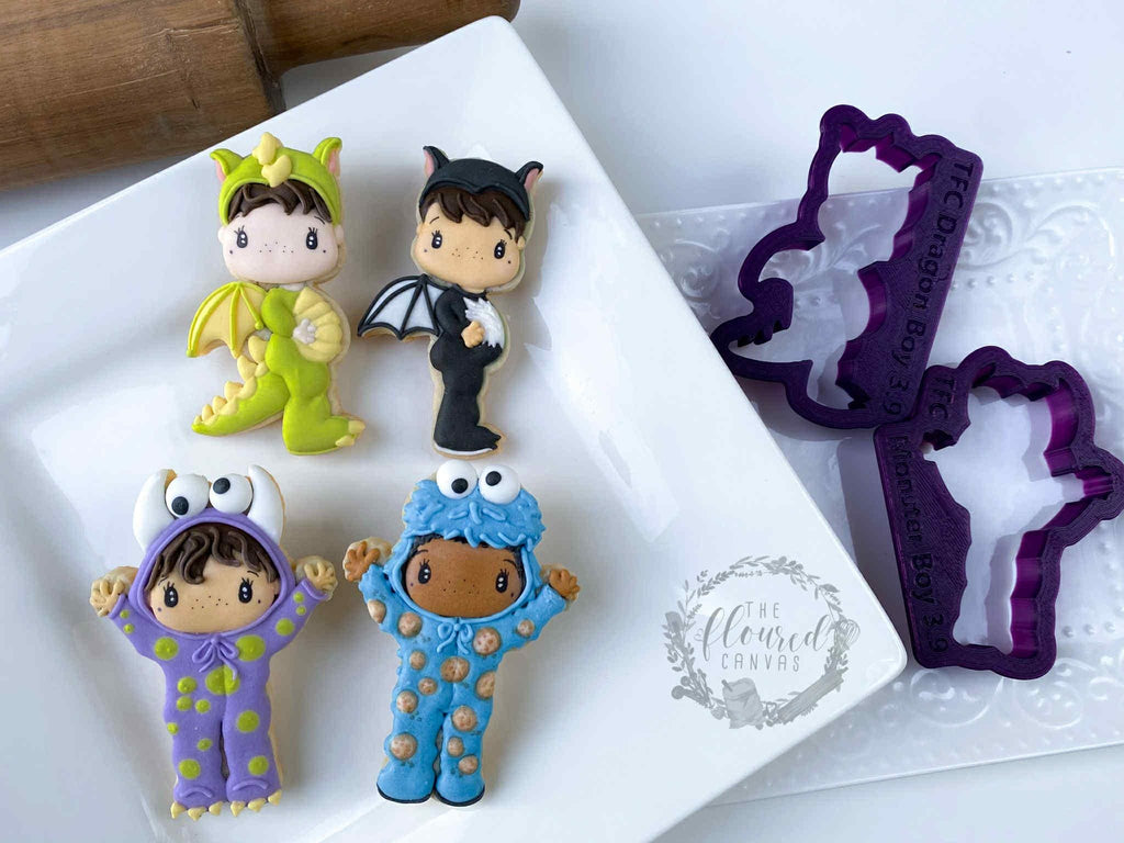 The Floured Canvas Costume Kids Set of 4 Cookie Cutters