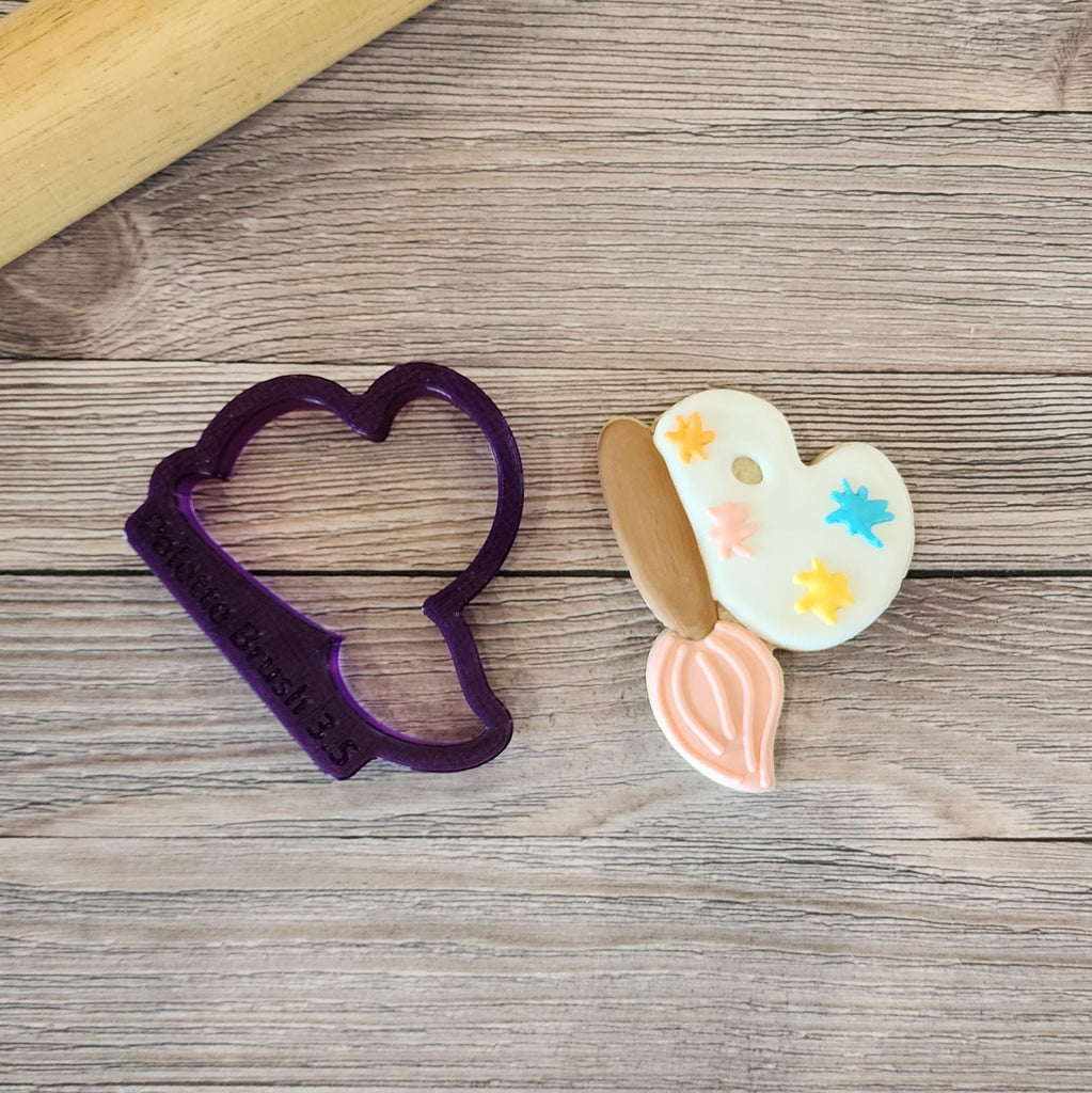 Paint Brush with Palette Cookie Cutter