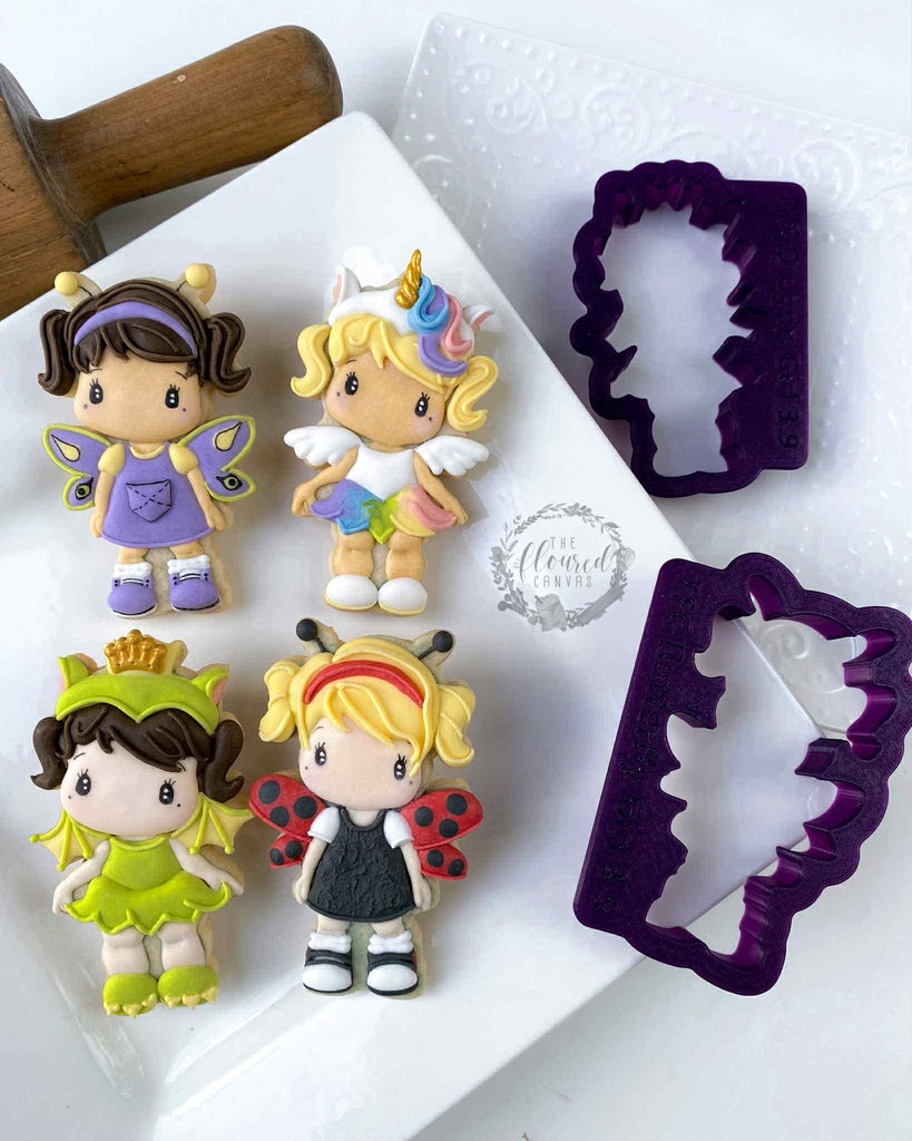 The Floured Canvas Costume Kids Set of 4 Cookie Cutters