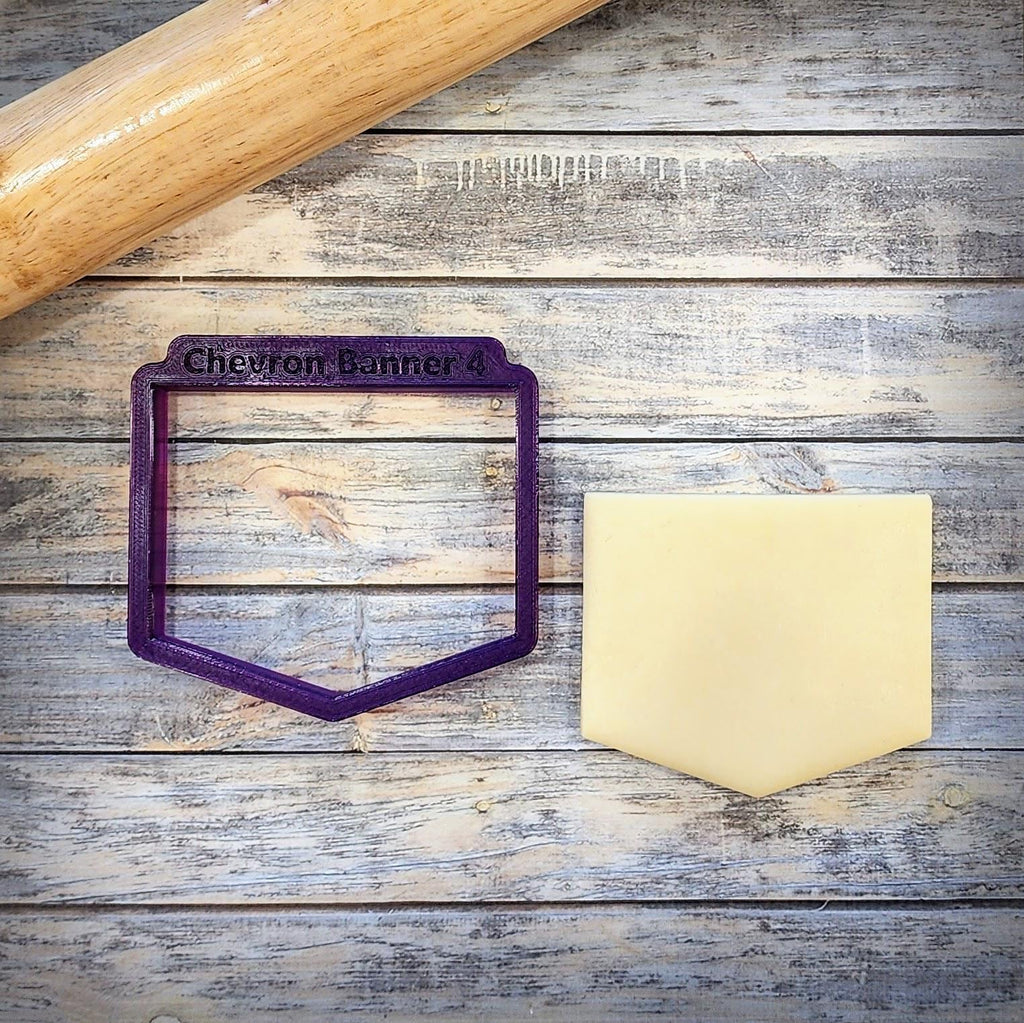 Chevron Banner Cookie Cutter
