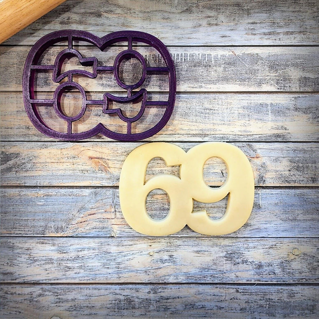69 Sixty-Nine Sixty Ninth Cookie Cutter