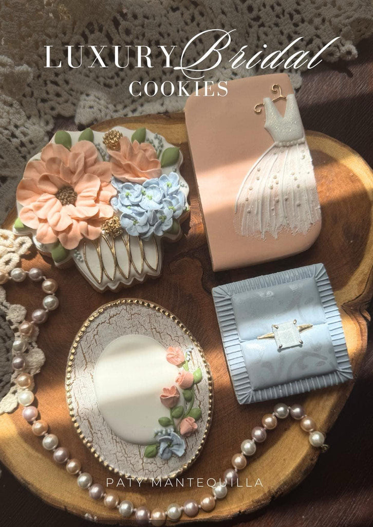 Luxury Bridal Set of 4 Wedding Cookie Cutters by Mantequilla