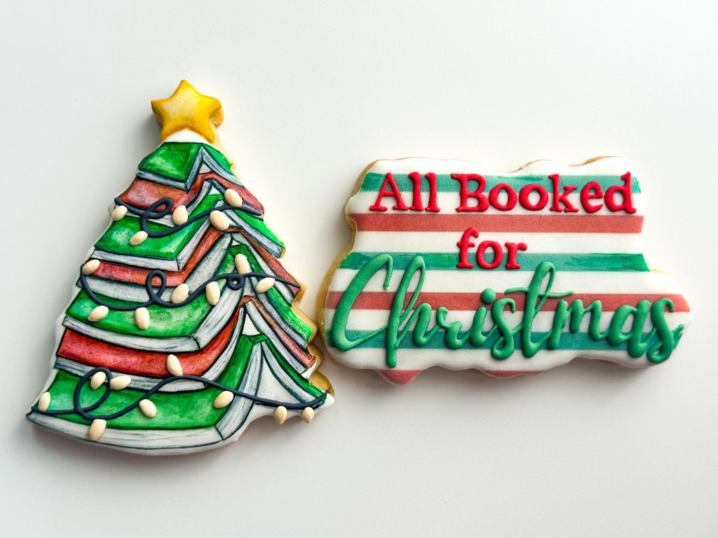 All Booked for Christmas Set of 2 Cookie Cutters