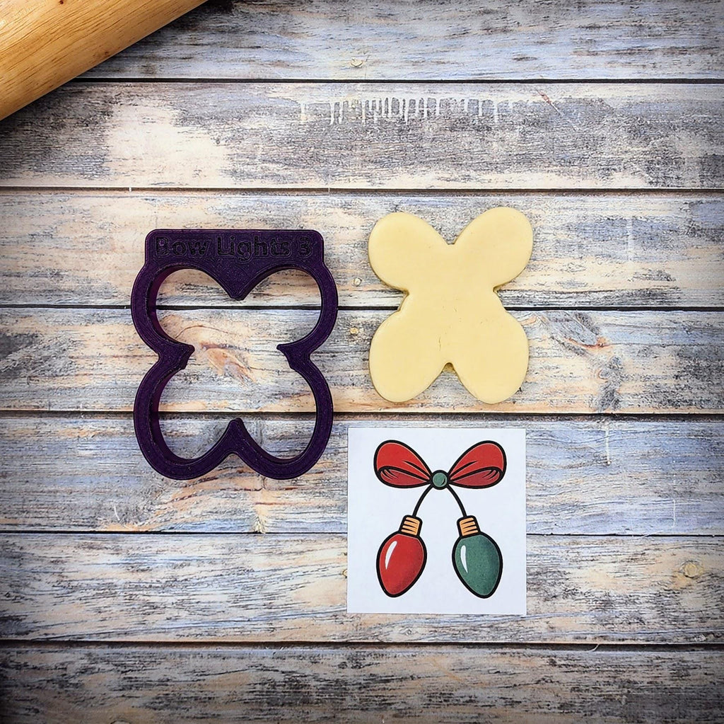Bow with Lights Cookie Cutter