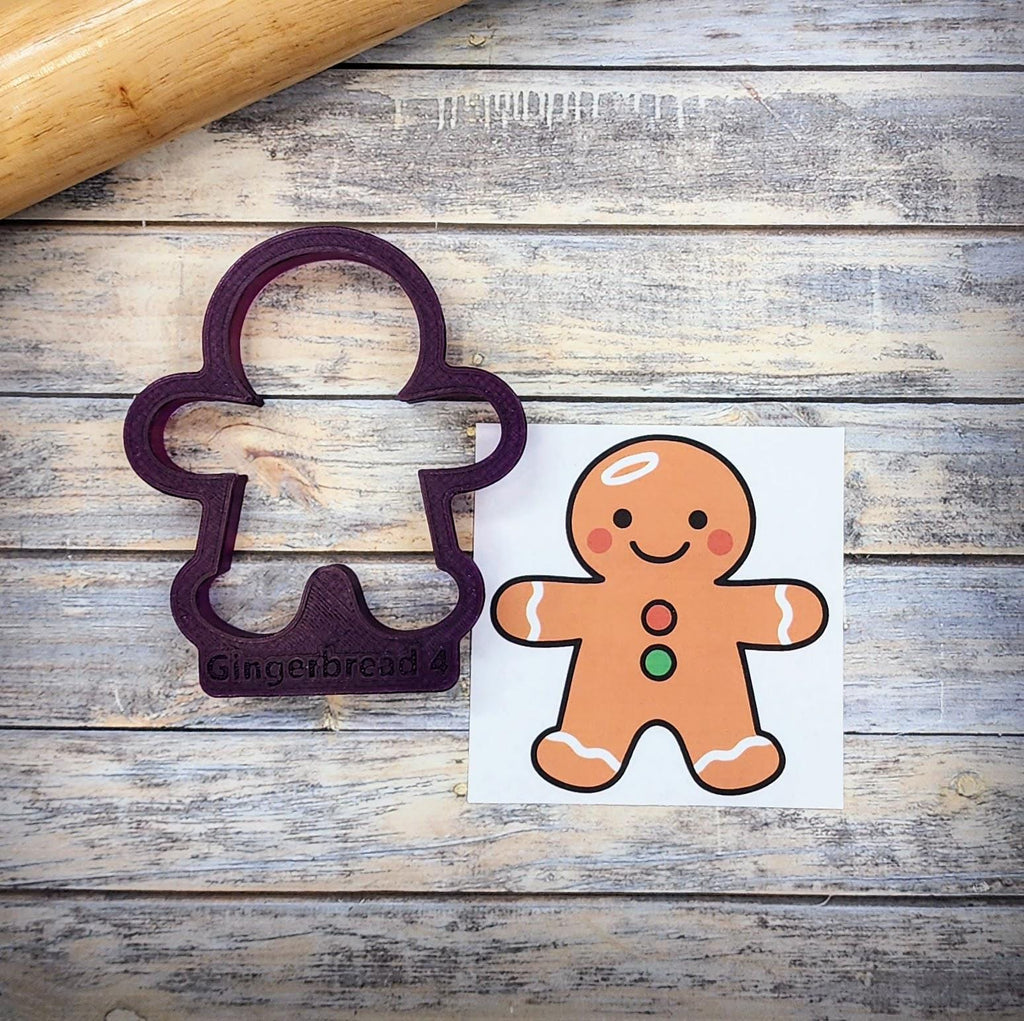Chubby Gingerbread Man or Girl Cookie Cutter