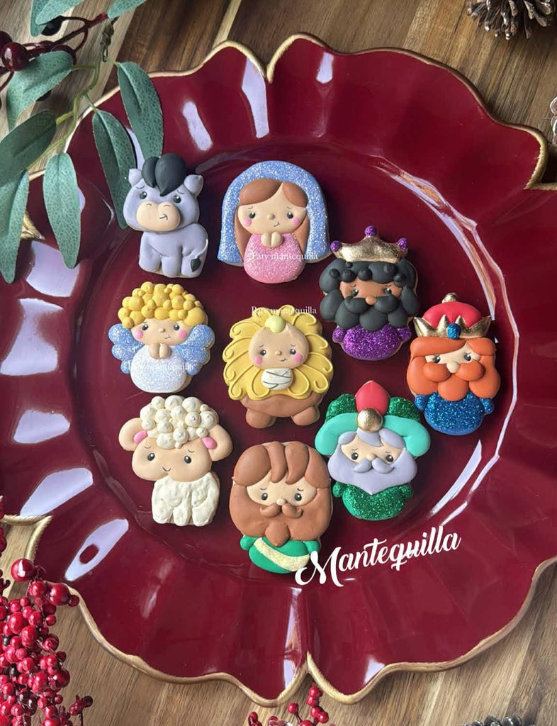 Christmas Nativity Set of 9 Cookie Cutters by Mantequilla