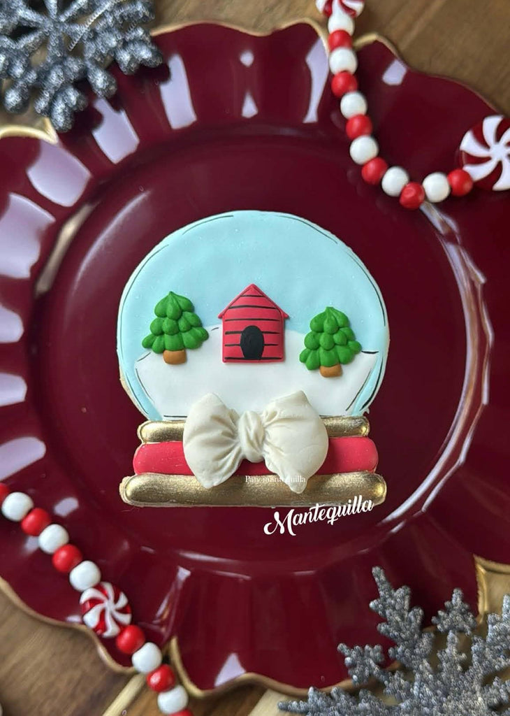 Merry Christmas and Snow Globe Cookie Cutters by Mantequilla