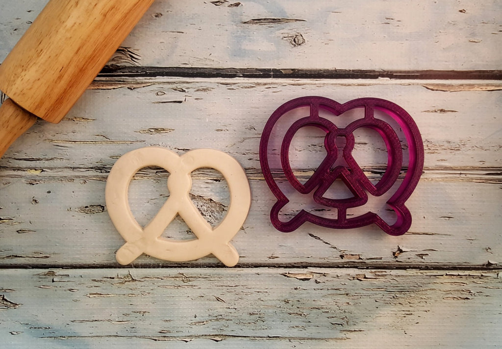 Pretzel Cookie Cutter or Fondant Cutter and Clay Cutter