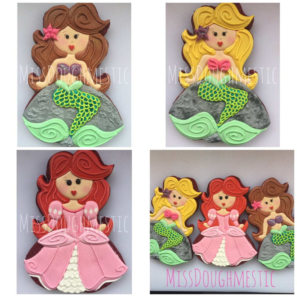 Miss Doughmestic Girl #10 BRIDE or Mermaid Cookie Cutter or Fondant Cutter and Clay Cutter