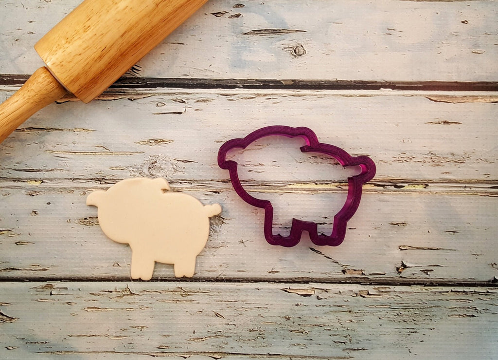 Pig Cookie Cutter and Fondant Cutter and Clay Cutter
