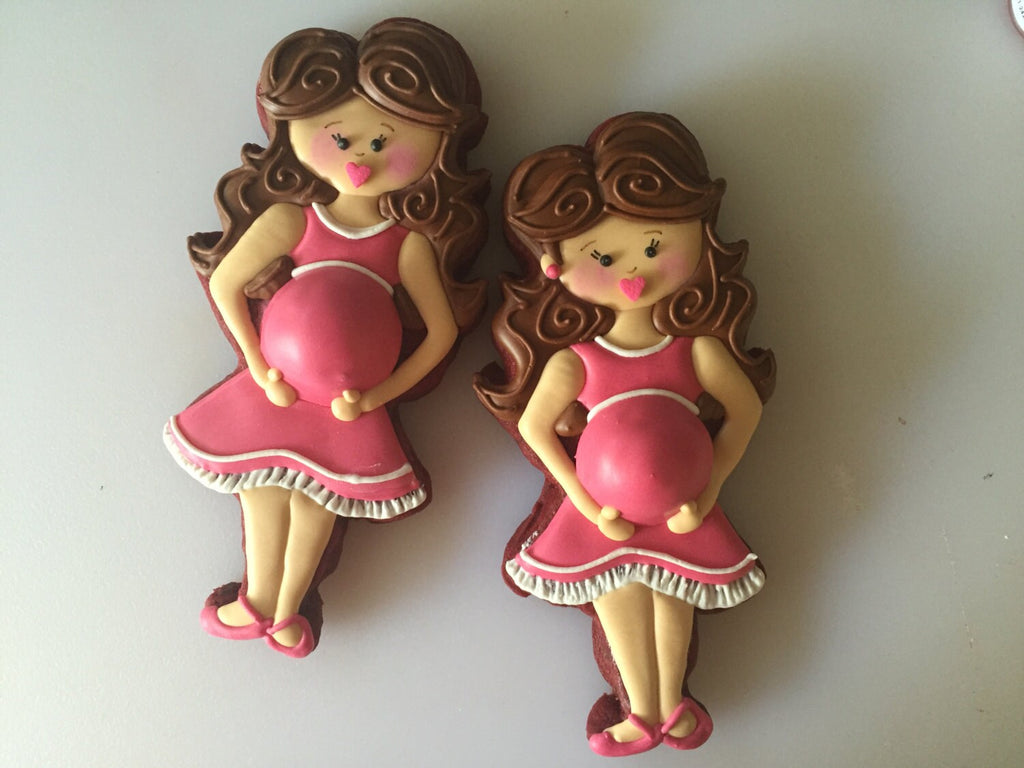 Miss Doughmestic Pregnant Mom to be #1 Cookie Cutter or Fondant Cutter and Clay Cutter