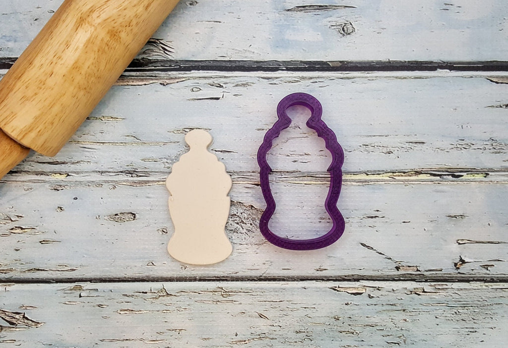 Miss Doughmestic Baby Bottle Cookie Cutter and Fondant Cutter and Clay Cutter