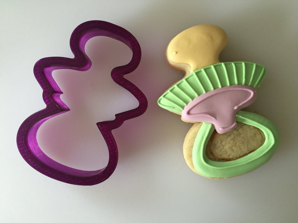 Miss Doughmestic Pacifier Cookie Cutter and Fondant Cutter and Clay Cutter