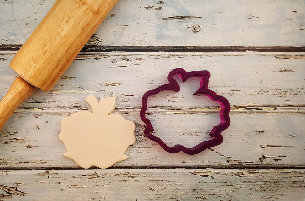 Lilaloa Apple with a Bow Cookie Cutter or Fondant Cutter and Clay Cutter