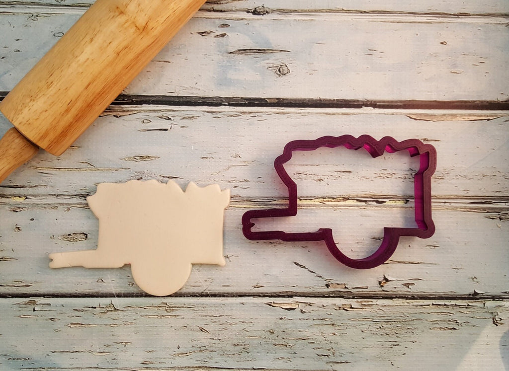 Garden Cart or Flower Cart or Apple Cart Cookie Cutter and Fondant Cutter and Clay Cutter