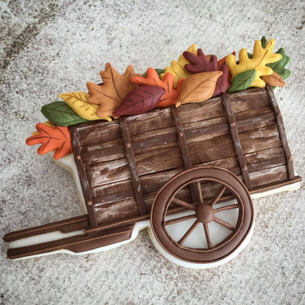 Garden Cart or Flower Cart or Apple Cart Cookie Cutter and Fondant Cutter and Clay Cutter