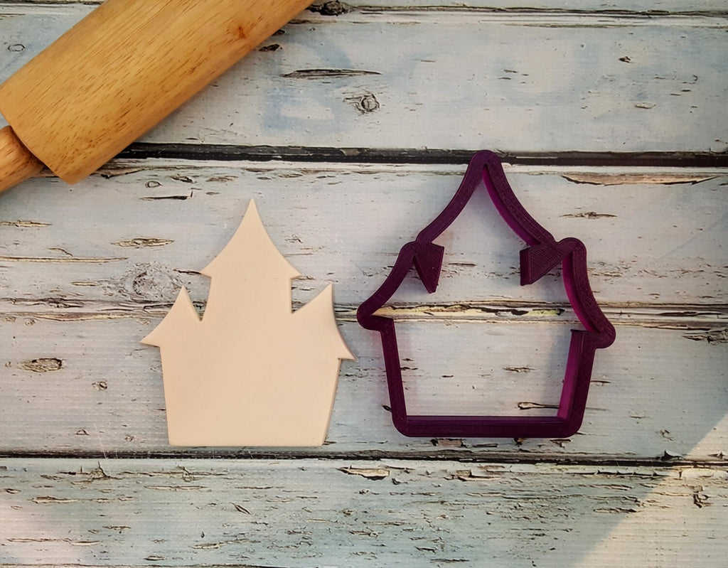 Haunted House or Creepy House Cookie Cutter or Fondant Cutter and Clay Cutter