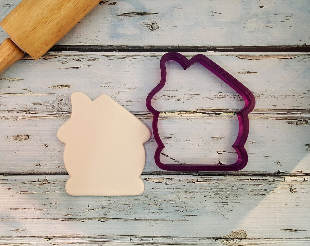 Pumpkin House or Candy House or Snow Globe Cookie Cutter or Fondant Cutter and Clay Cutter