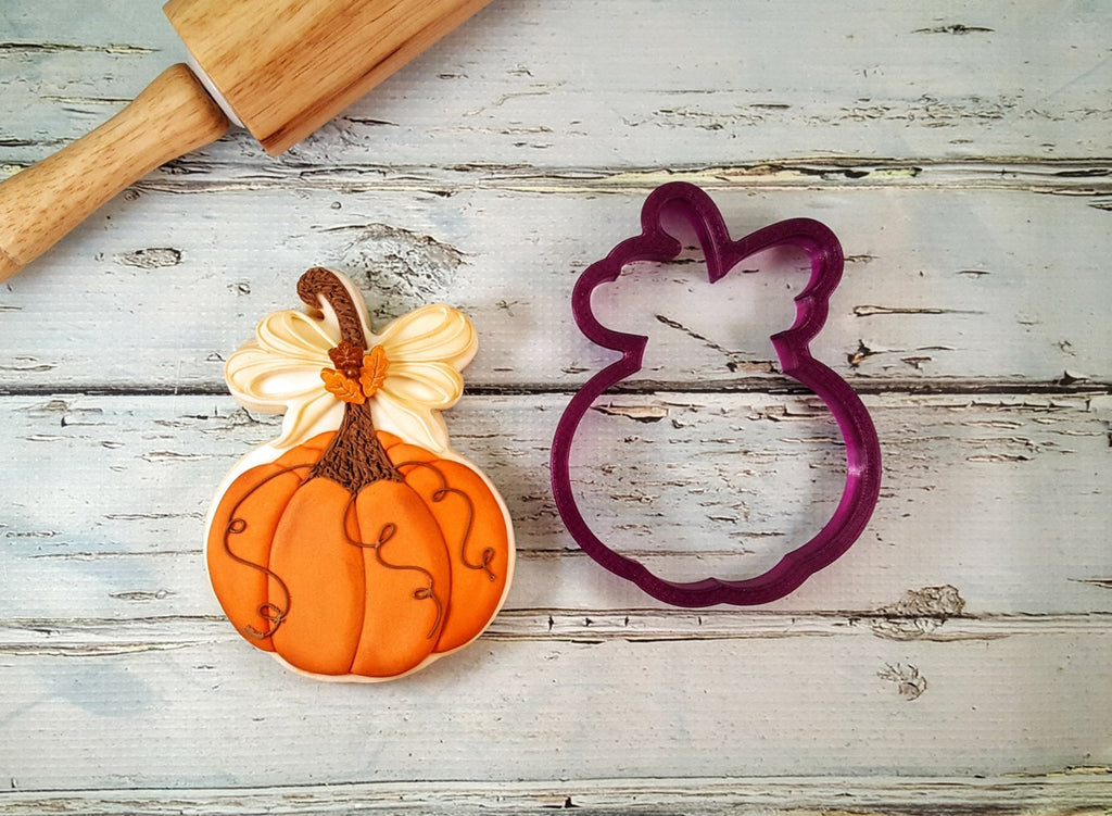 Sword's Pumpkin with Bow Cookie Cutter or Fondant Cutter and Clay Cutter