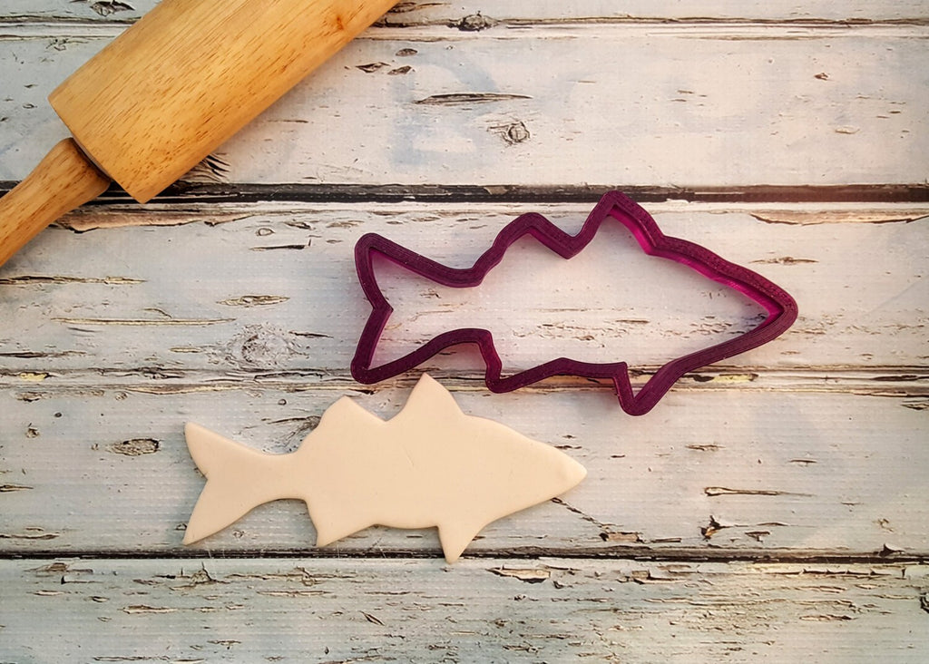 Hybrid Striped Bass Cookie Cutter and Fondant Cutter and Clay Cutter