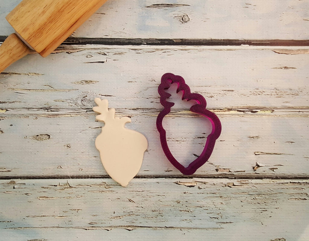 Acorn with Leaf Cookie Cutter and Fondant Cutter and Clay Cutter